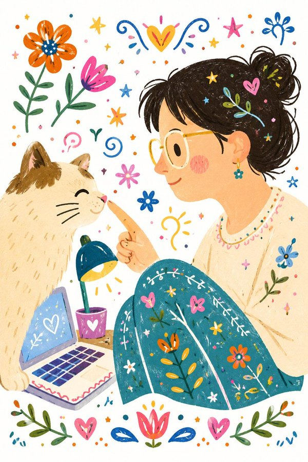 Whimsical Doodle Folk Art