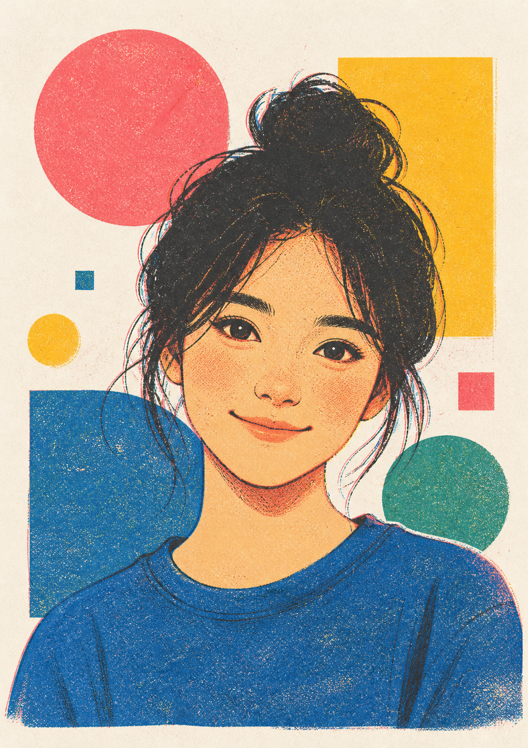 Retro Riso Poster