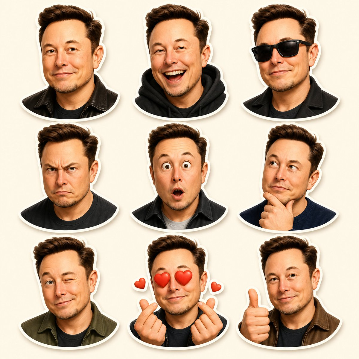 Sticker Expression Grid