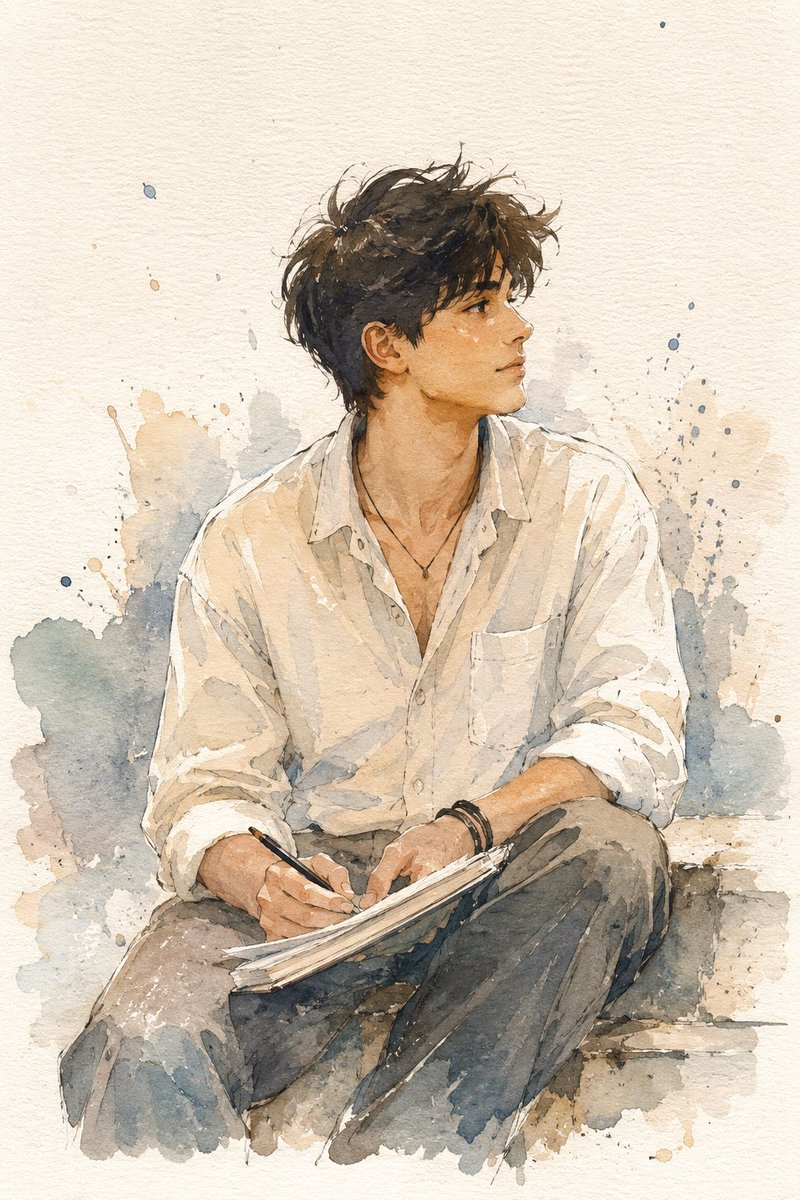 Watercolor Sketch Portrait
